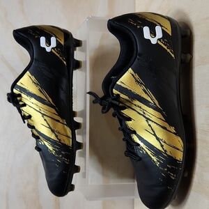 Charley Black Gold Athletic Shoes Big Kid Youth 7 Cleats Soccer Baseball